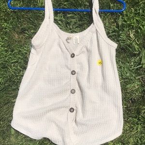 Button up tank top